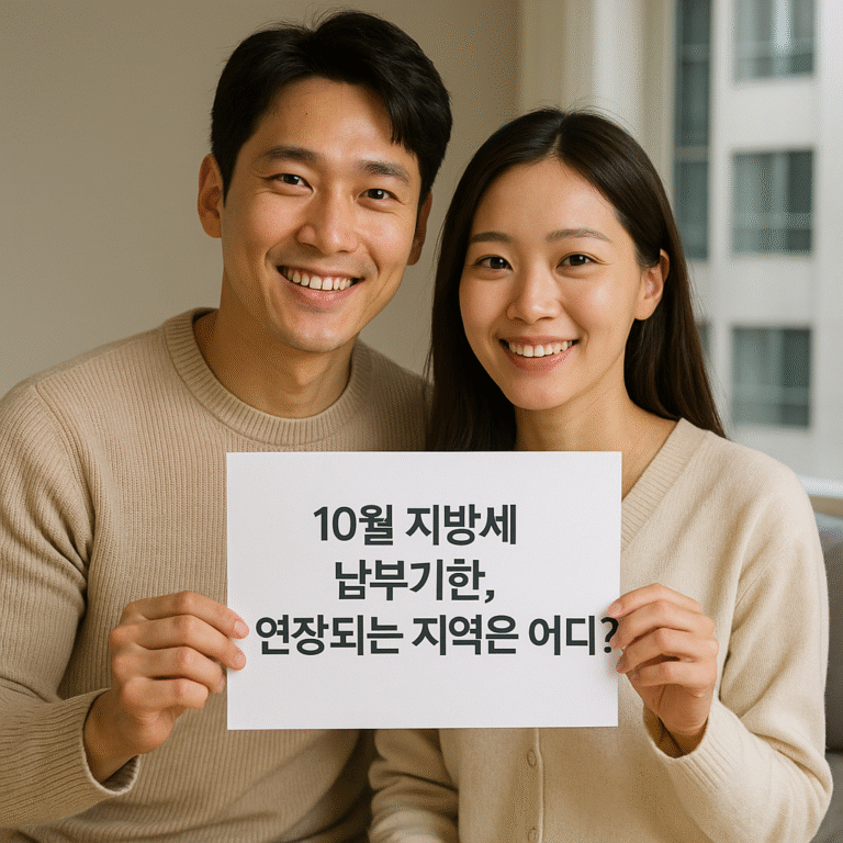 10월 지방세 납부기한, 연장되는 지역은 어디? (예: 서울 동작구)