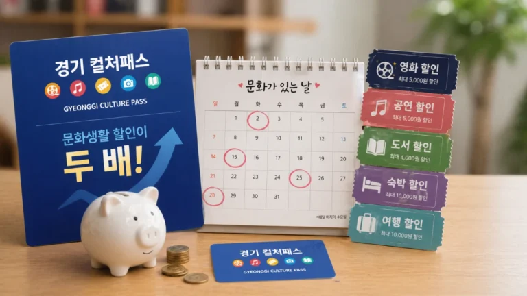 경기 컬처패스, ‘문화가 있는 날’에 6만원으로 12만원 효과 보는 꿀팁