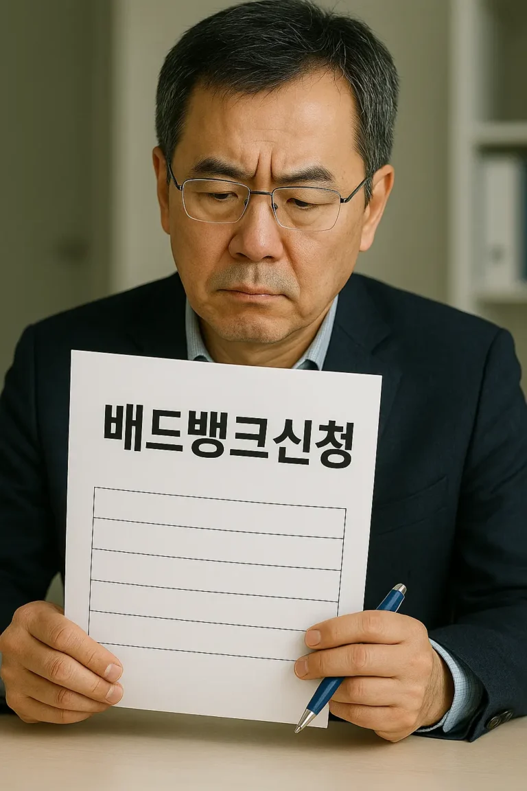 배드뱅크 신청, 이것만 보면 끝입니다