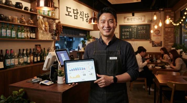 인천 소상공인 지원금 3단계 희망인천 경영안정자금 신청 안내를 확인하는 소상공인 대표
