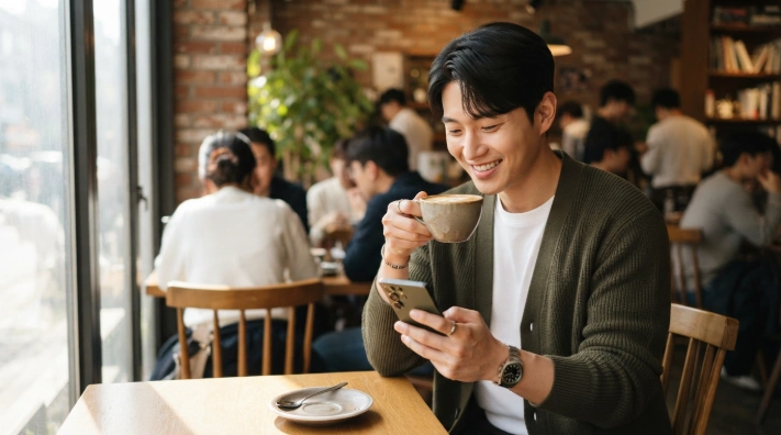 삼성카드 포인트 캐시백 신청 후 즉시 계좌 입금을 확인하며 만족해하는 모습
