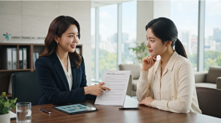 생계비계좌 분리송금 개정안 내용을 전문적으로 설명하는 한국인 금융 상담사